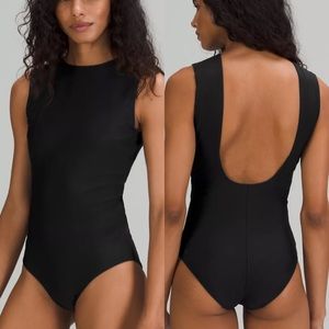 Lululemon Waterside High-Neck Swim One-Piece - Black